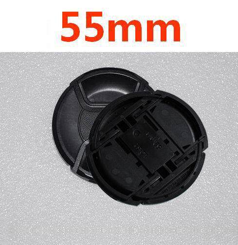 30pcs/lot 55mm center pinch Snap-on cap cover LOGO for niko