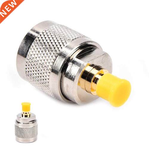 Silver-Plated Adapter PL259 UHF plug male to SMA female jack