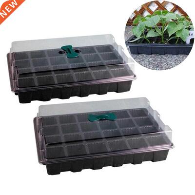 24-Hole Home Garden Balcony Nursery Seedling Tray Plant Grow