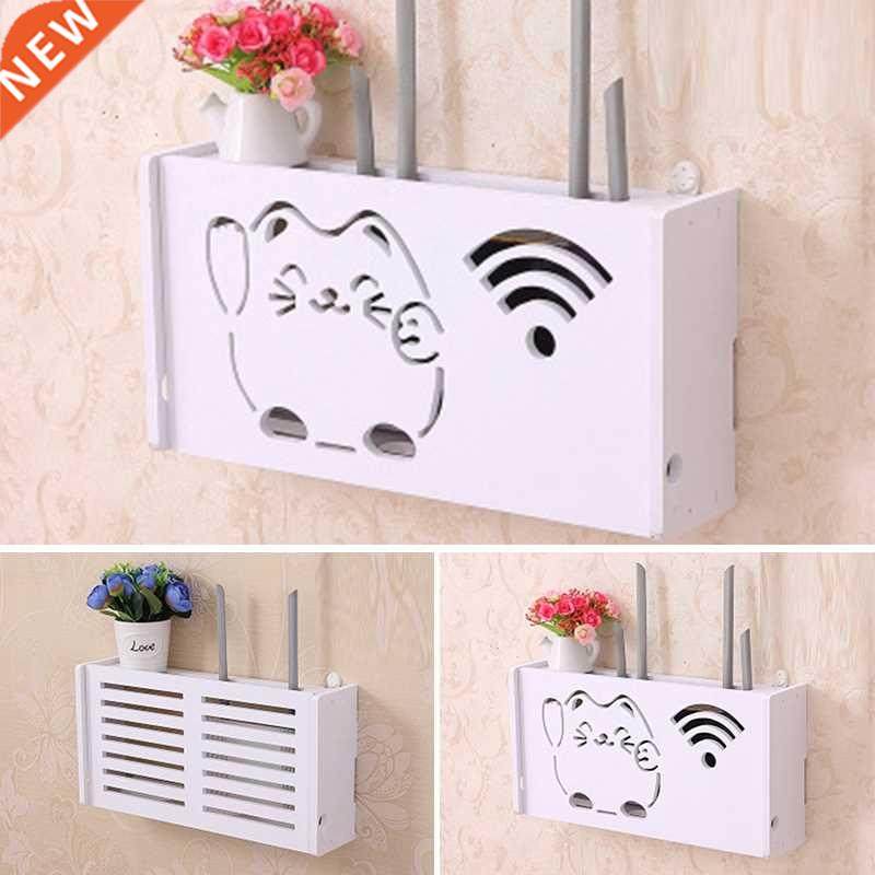 Wifi Router Storage Box Wall Mounted Wireless Panel Shelf Pl