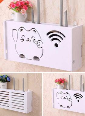 Wifi Router Storage Box Wall Mounted Wireless Panel Shelf Pl