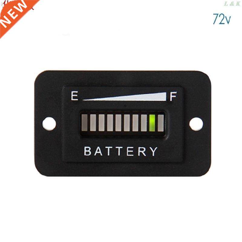 Battery Fuel Gauge Indicator LED 12-24V 36V 48V 72V 适用于