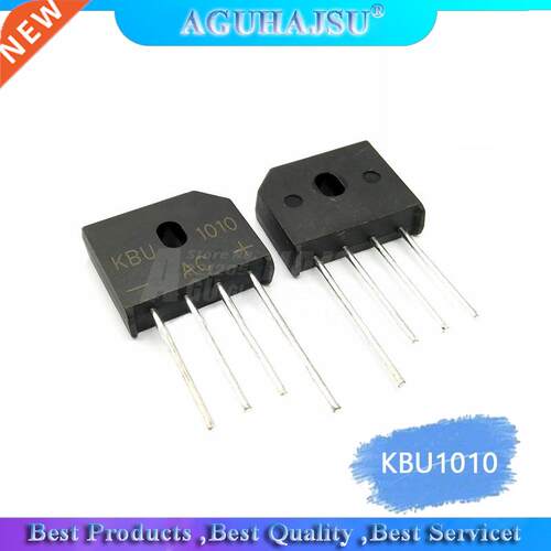 5PCS/LOT KBU1010 KBU-1010 10A 1000V ZIP Diode Bridge Rectifi