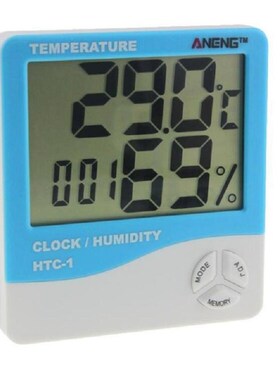 LCD Temperature Humidity Meter Indoor Outdoor Thermometer Hy