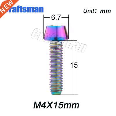 Titanium Bolt M4 x 8 15 20 25mm Allen Key Taper Head Screw B