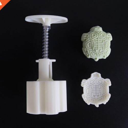 50g Moon Cake Mold Turtle Stamp Barrel Mooncake Hand Pressur