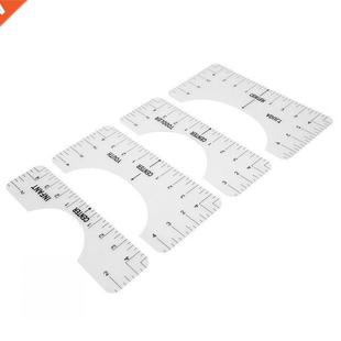 4pcs T-shirt Alignment Ruler Clothing Ruler Clothes Neckline