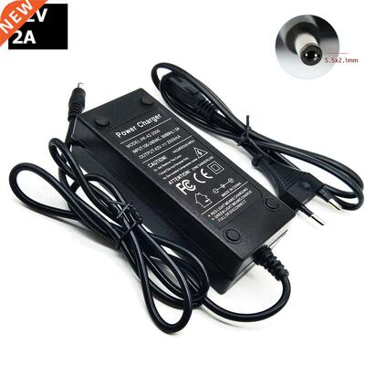 E Electric Car Scooter Charger Adapter 42V 2A 5.5X2.1mm DC f