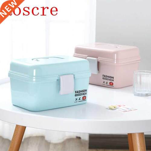 Functional Portable Mobile Family Medicine Box Large Double-
