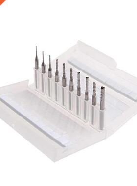 10Pcs 1/8'' 0.8-3.175mm Drill Bits Engraving Cutter