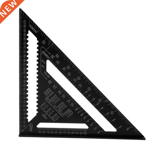 30cm Aluminum Alloy Metric Triangle Ruler Square Ruler for W