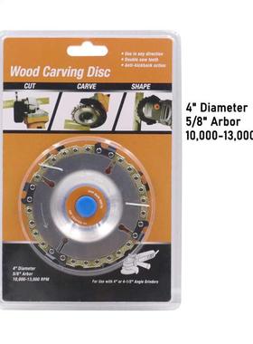 4 inch Wood Carving Disc Cut Chain 22 Tooth Grinder Disc Fin