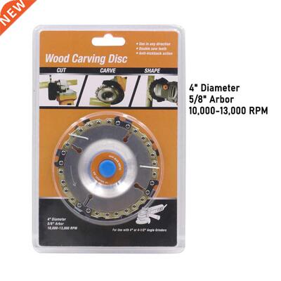 4 inch Wood Carving Disc Cut Chain 22 Tooth Grinder Disc Fin