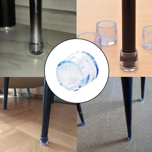 4/8PCS Rubber Furniture Chair Table Mat Silicone Anti Scratc