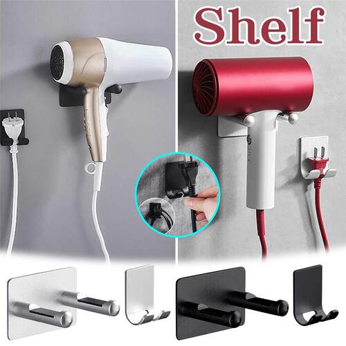 1/2Pcs Punch Free Razor Hol Storage Hook Wall Men Shaving