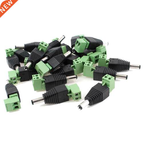 20 x Male 2.1x5.5mm 2.1mm DC Power Jack Adapter Plug Connect