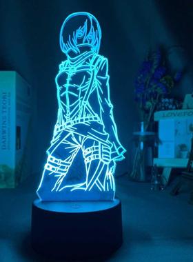 3d Lmp ttck on Titn Miks ckermn Figure Kids Nightlig