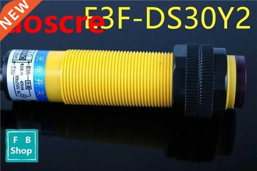1Pcs E3F-DS30Y2 DC NPN NO 2m Three Wires M18 Detection Dist