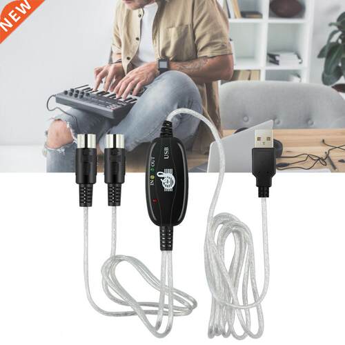 High Quality Keybod to PC USB MIDI Cable Converter PC to M