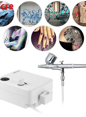 Dual Action spray gun Makeup Airbrush Kit Compressor Air Bru