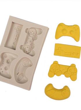 Bake Cake Mold 4hole Game Machine Fondant Silicone Jelly