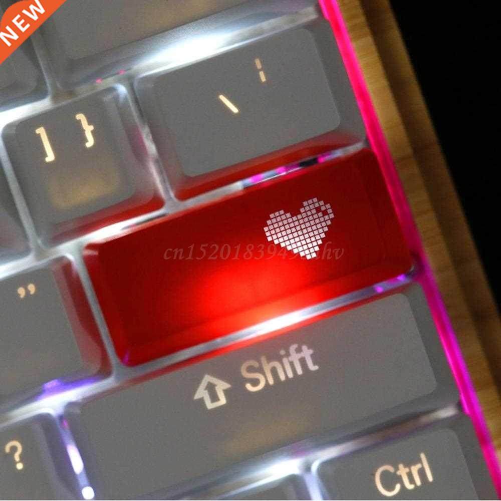Red Love Heart Pattern Keyboard Keycap Mechanical ENTER/ESC