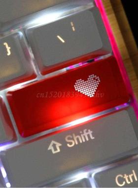 Red Love Heart Pattern Keyboard Keycap Mechanical ENTER/ESC