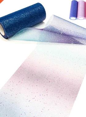 10 Yards Rainbow Tulle Roll Spool Fabric Ribbon Bolt DIY Tab