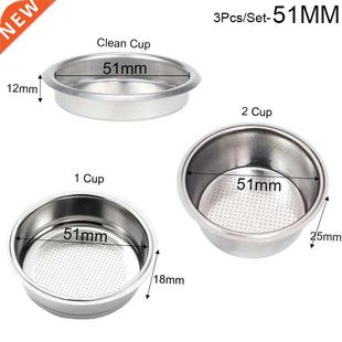 51mm 1Cup 2 Cup Clean Basket Pressure Coffee Machine Filter