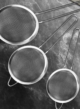 3pcs Anti Rust Kitchen Sieve Flour Fine Mesh Durable Stainle