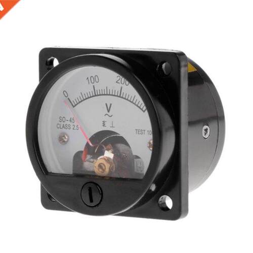 Voltmeter SO-45 AC 0-300V Round Analog Dial Panel Meter Volt