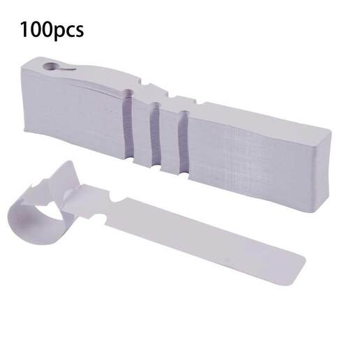100 Pcs White Plastic Plant Tree Tags Nursery Garden Lables