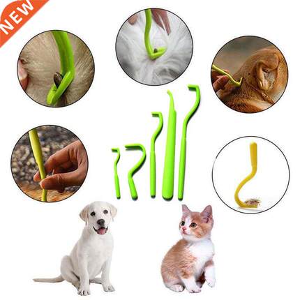3pcs Flea Remover Hook Tick Remover Tweezer Tick Pull Pet Ca