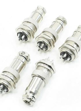 5 x Panel Mountng 16mm Da Screw 4Pn Avaton Connectors P