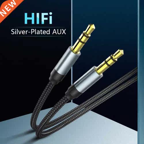 Nylon 3.5mm AUX Audo Cable Male to Male Audo Aux Cable Br