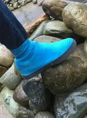 1/2 Pairs Rain Shoe Covers High Tube Latex Waterproof Shoes
