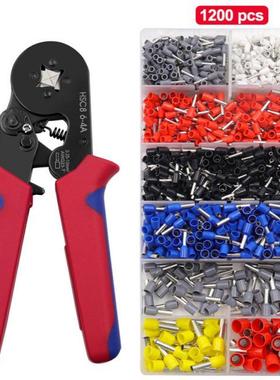 Crimp Wire Ferrules Kit Hexagonal Sawtooth Ratchet Crimping