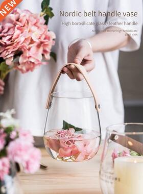 Glass Vase Wall Hanging Plant Transparent Terrarium Glass Bo