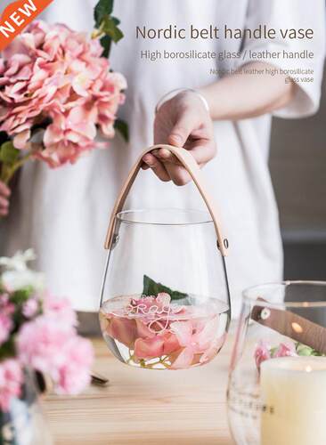 Glass Vase Wall Hanging Plant Transparent Terrarium Glass Bo