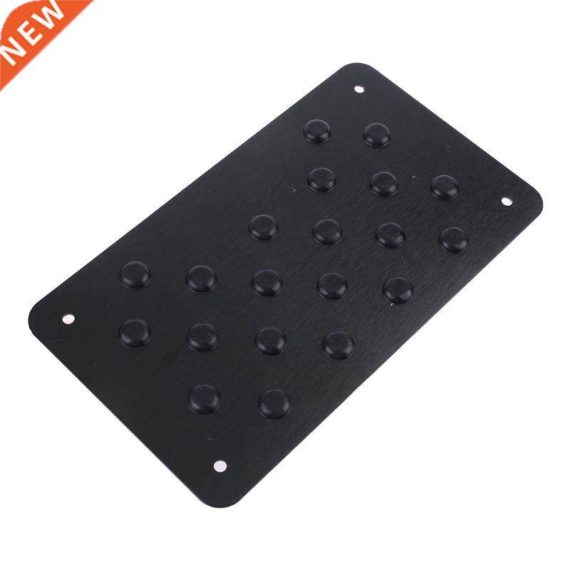 New Black Aluminum Car Floor Mat Patch Non-slip Heel Plate F