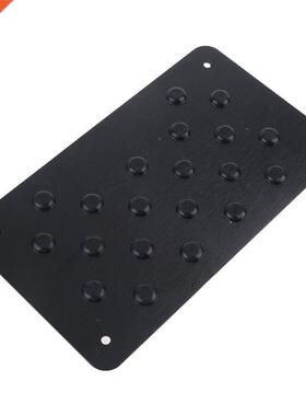 New Black Aluminum Car Floor Mat Patch Non-slip Heel Plate F