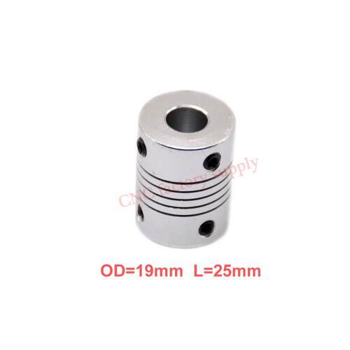 Hot 10pcs/lot D19L25 5x8mm CNC Motor Jaw Shaft Coupler Flexi
