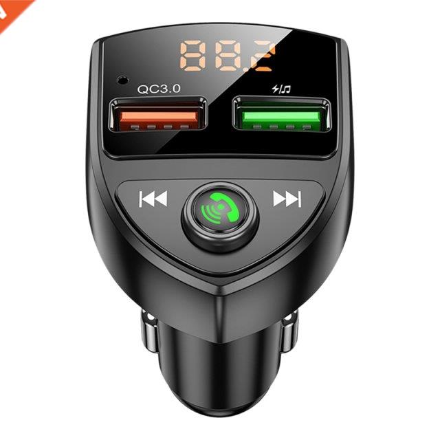 C8 QC 3.0 Bluetooth 5.0 FM Transmitter MP3 Player Car Blueto
