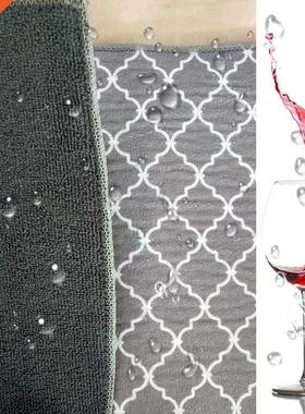 Dish Drying Mat For Kitchen Sink Drainer Microfiber Cushion