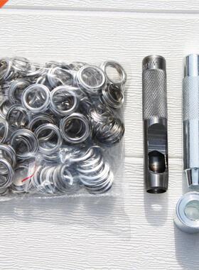 100sets Silver metal eyelets 4mm 5mm 6mm 8mm 10mm 12mm 14mm