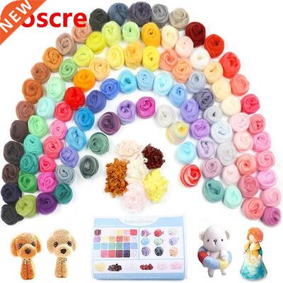 103 Colors Wool Roving Fiber Needle Felting KitFelting Needl