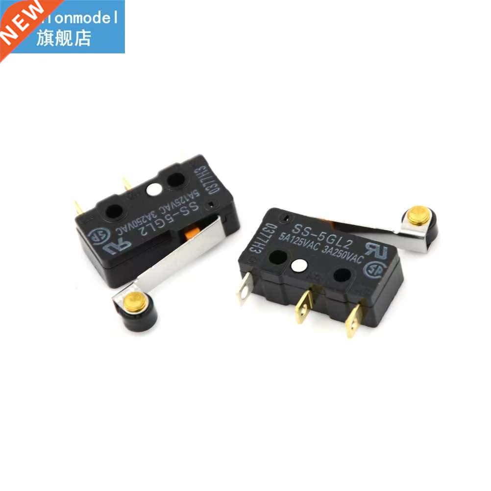2pcs/lot SS-5GL2 Microswitch Hinge Roller Lever SPDT 3Pin S