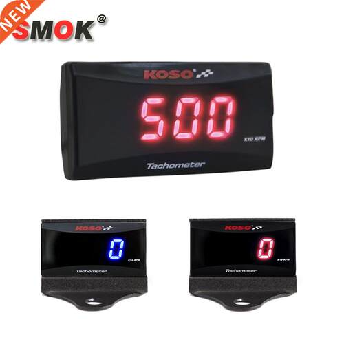 Koso Mini RPM Meter Digital Square LCD Display Engine Tach H