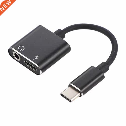 USB C to Jack 3.5 Type C Cable Adapter 2-in-1 USB Type C 3.5