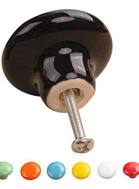 1Pcs Ceramic Door Round Handles Kitchen Cabinet Cupboard War